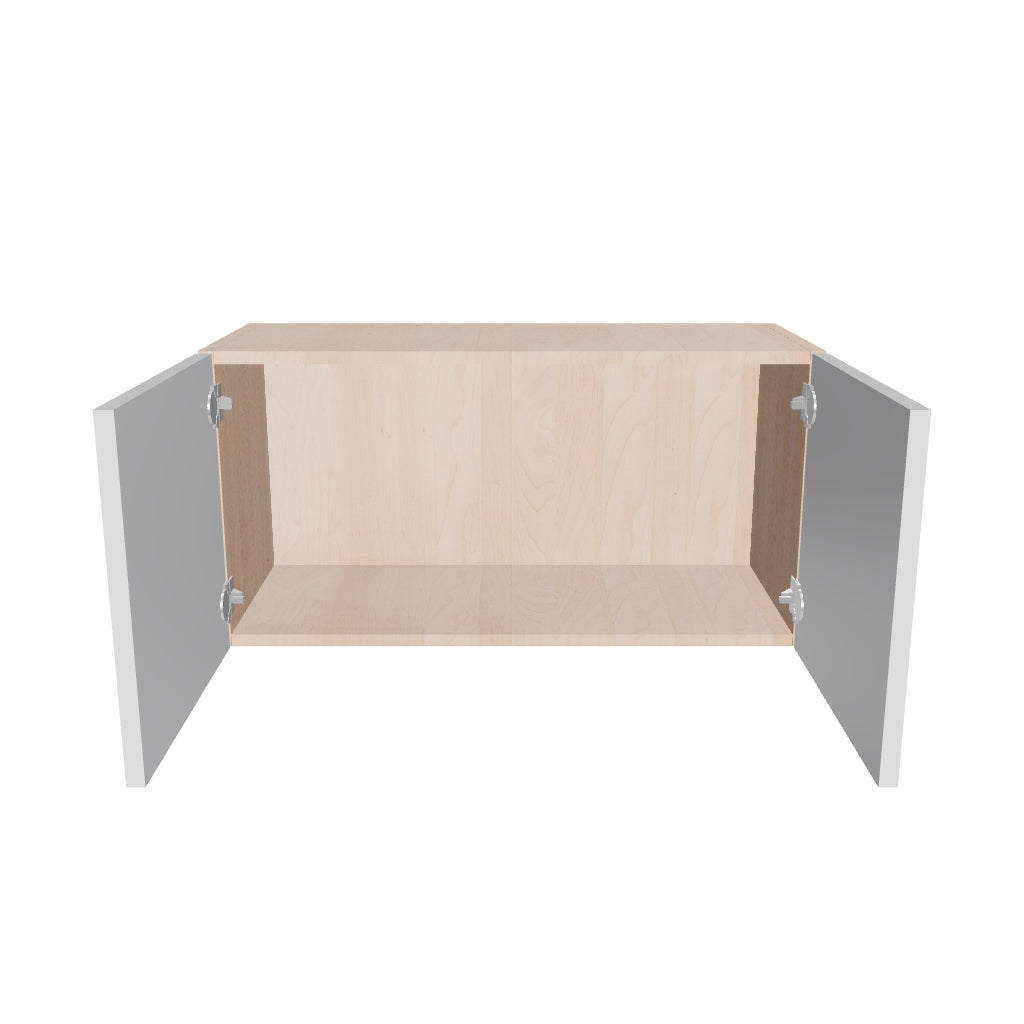 Modernform Cabinet Gloss White 30" W X 15" H X 12" D Double Door Wall Cabinet