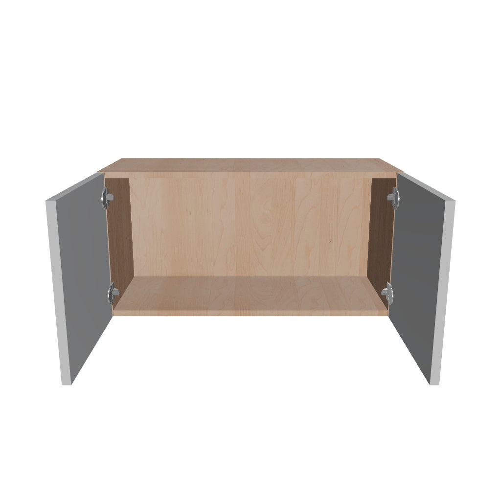 Modernform Cabinet Matte White 30" W X 15" H X 12" D Double Door Wall Cabinet