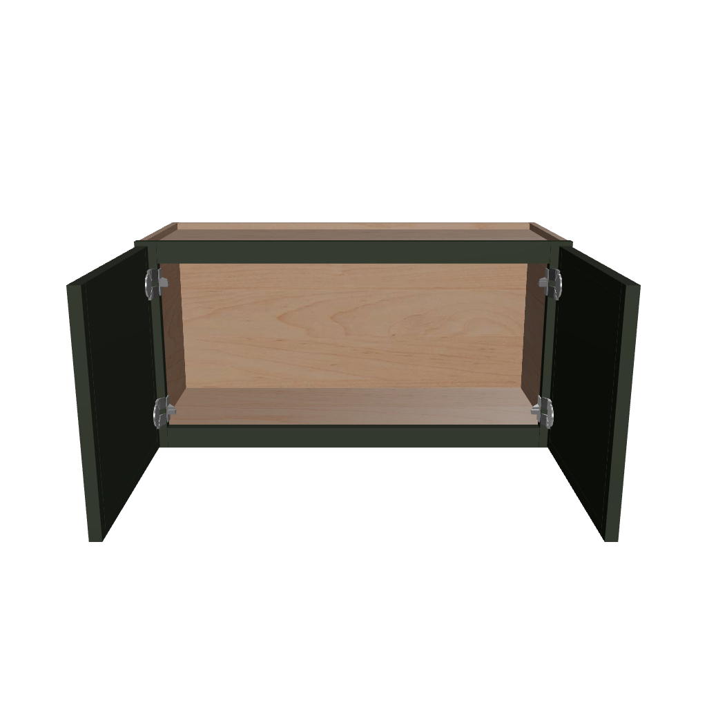 Modernform Cabinet Slim Sage Green 30" W X 15" H X 12" D Double Door Wall Cabinet