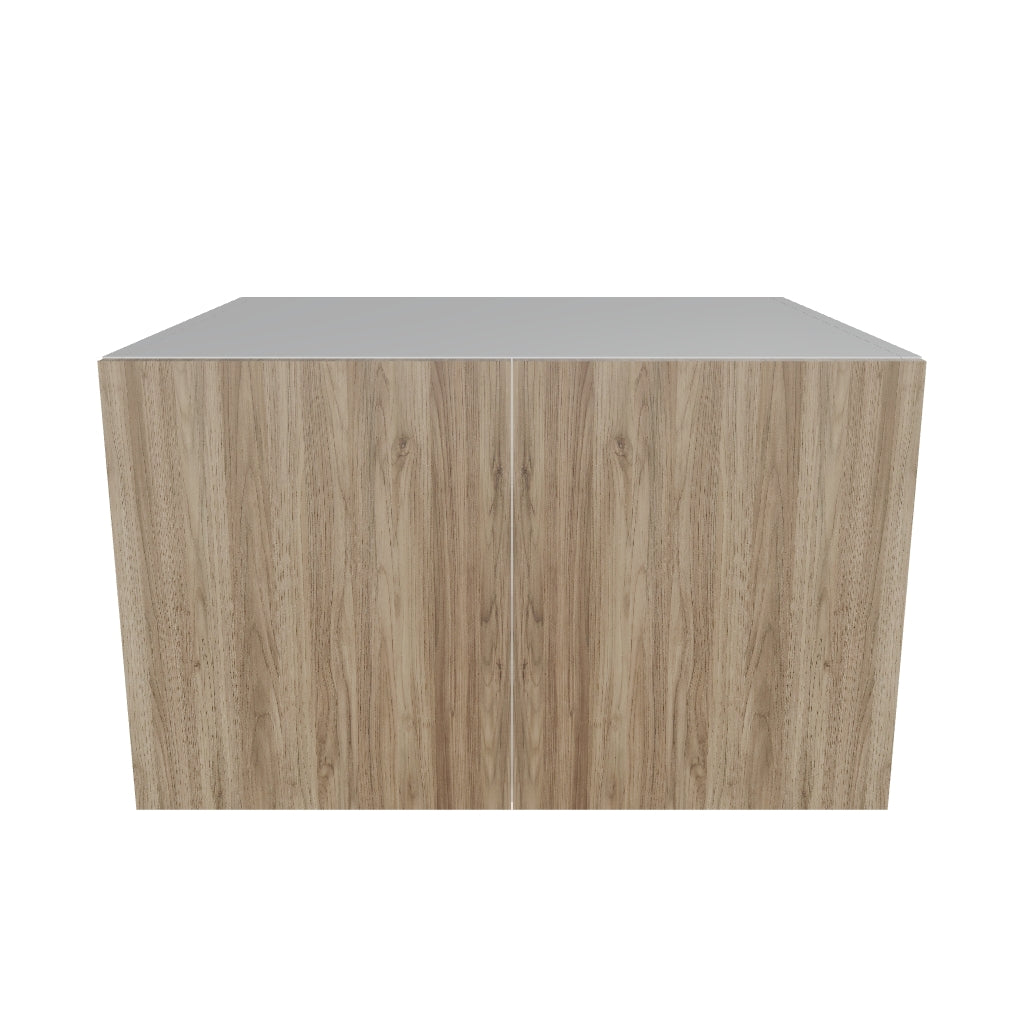 Modernform Cabinet Walnut 30" W X 18" H X 24" D Double Door Wall Cabinet