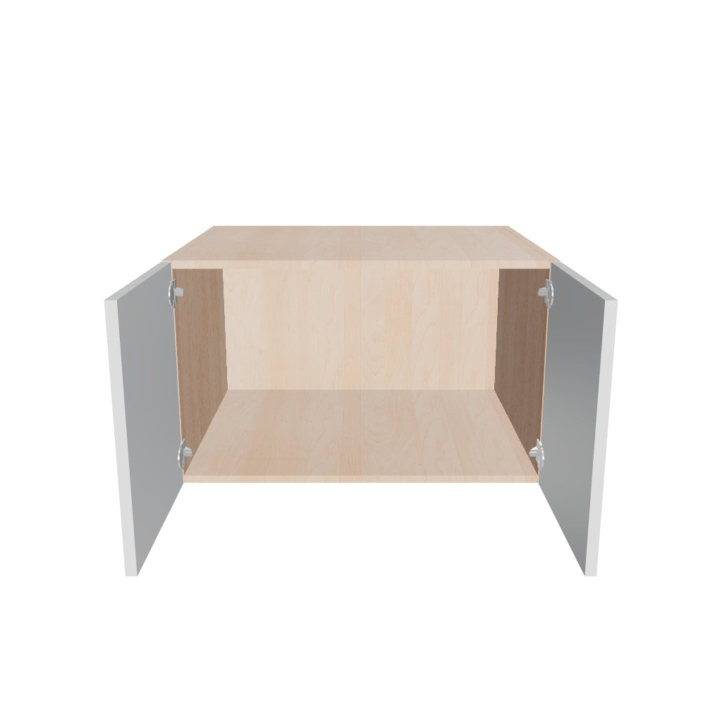 Modernform Cabinet Gloss White 30" W X 18" H X 24" D Double Door Wall Cabinet