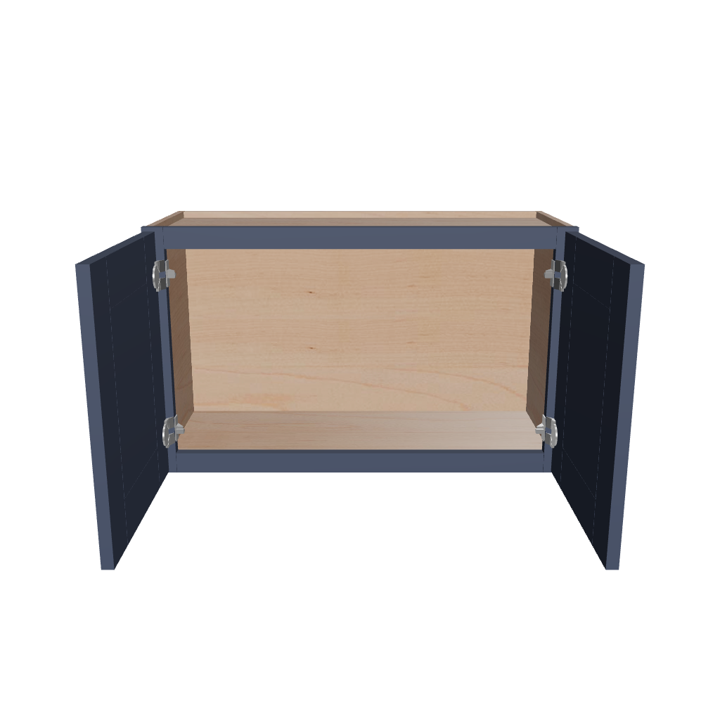 Modernform Cabinet Signature Blue 30" W X 18" H X 12" D Double Door Wall Cabinet