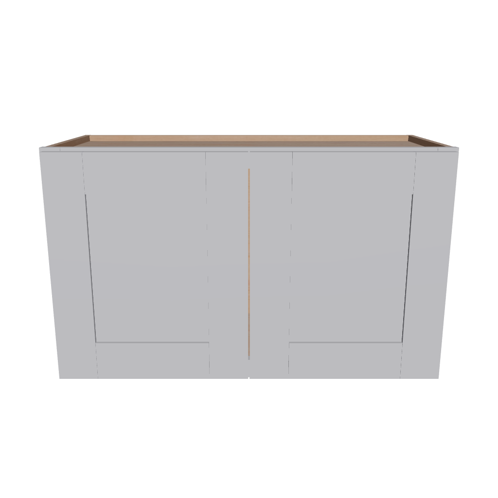 Modernform Cabinet Grey Shaker 30" W X 18" H X 12" D Double Door Wall Cabinet