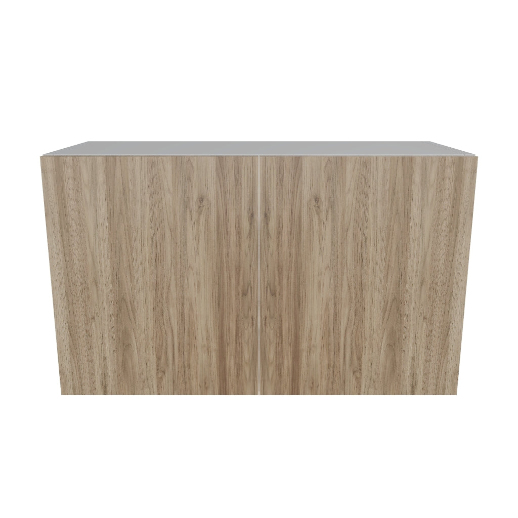Modernform Cabinet Walnut 30" W X 18" H X 12" D Double Door Wall Cabinet