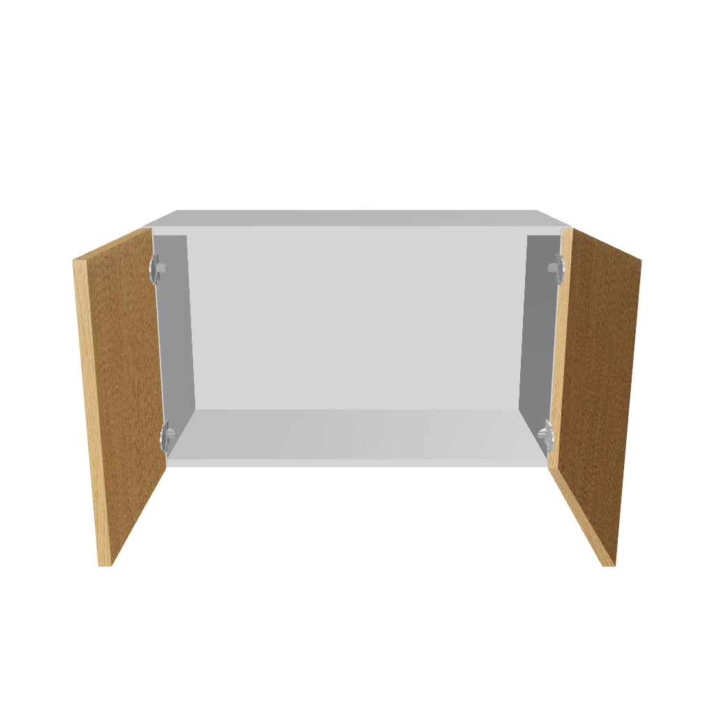 Modernform Cabinet Natural Oak 30" W X 18" H X 12" D Double Door Wall Cabinet