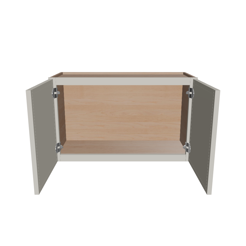 Modernform Cabinet Slim Dove White 30" W X 18" H X 12" D Double Door Wall Cabinet