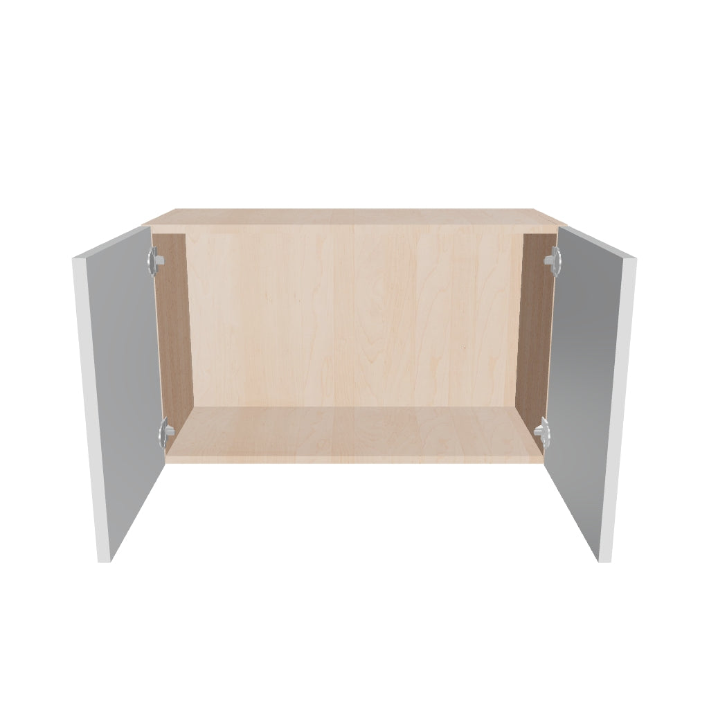Modernform Cabinet Gloss White 30" W X 18" H X 12" D Double Door Wall Cabinet