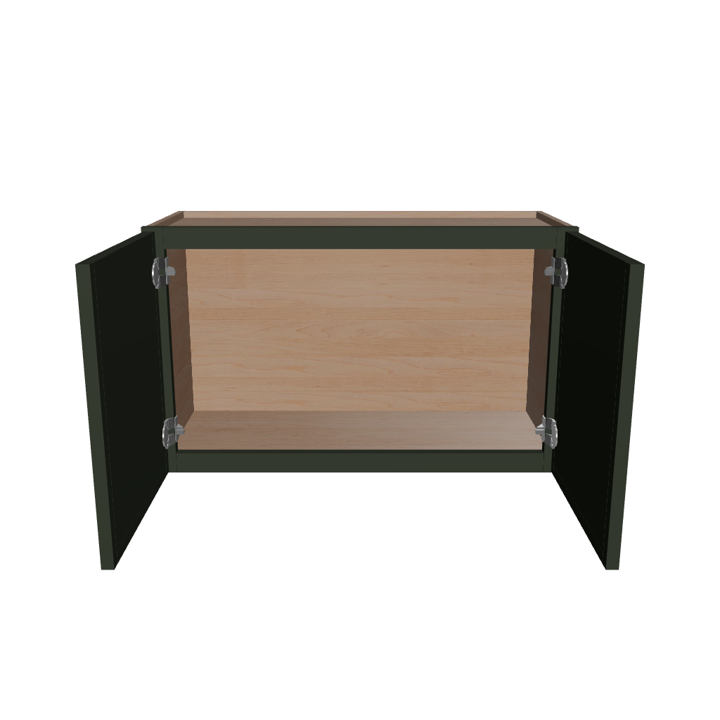 Modernform Cabinet Slim Sage Green 30" W X 18" H X 12" D Double Door Wall Cabinet