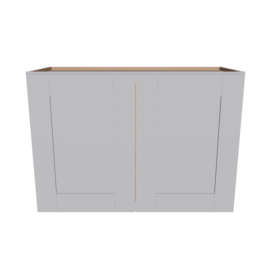 Modernform Cabinet Grey Shaker 30" W X 21" H X 12" D Double Door Wall Cabinet