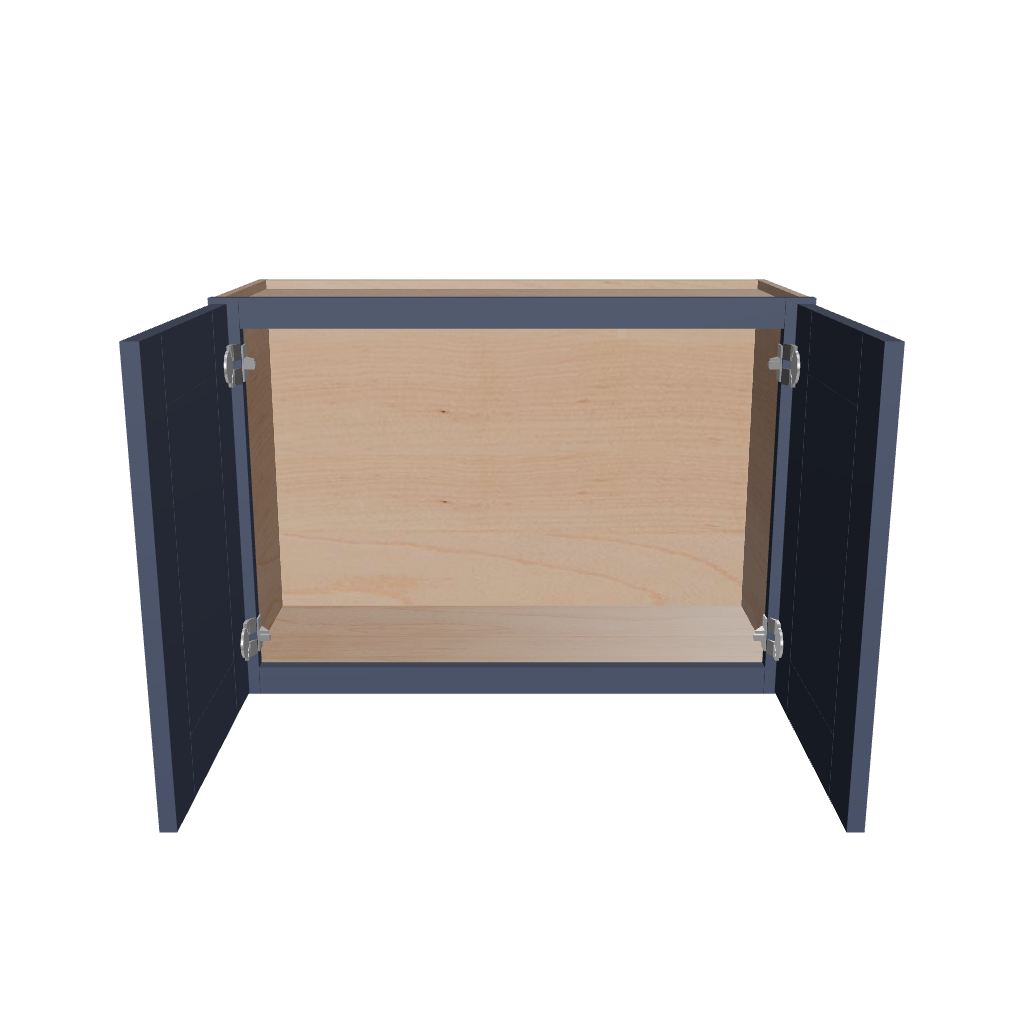 Modernform Cabinet Signature Blue 30" W X 21" H X 12" D Double Door Wall Cabinet