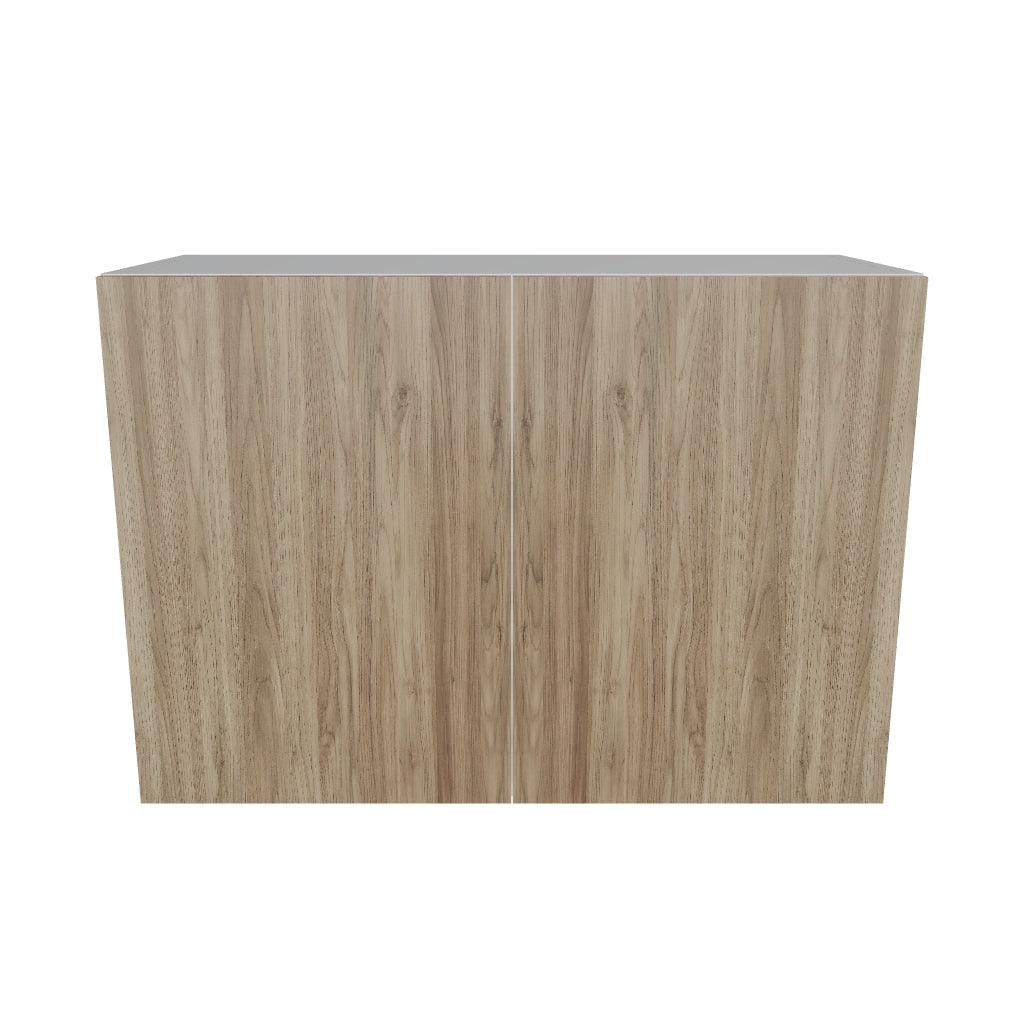 Modernform Cabinet Walnut 30" W X 21" H X 12" D Double Door Wall Cabinet
