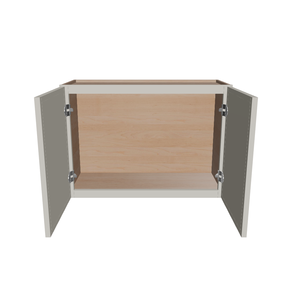 Modernform Cabinet Slim Dove White 30" W X 21" H X 12" D Double Door Wall Cabinet