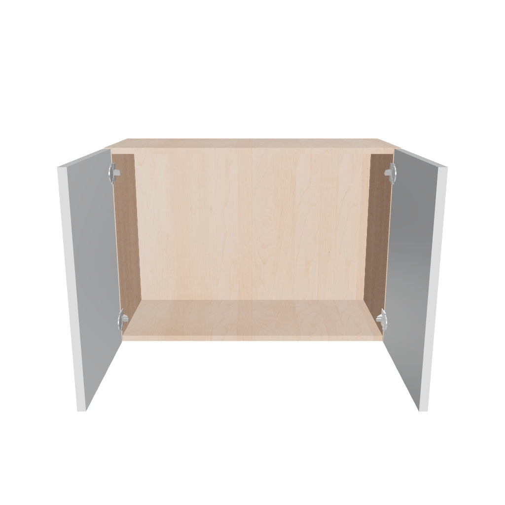 Modernform Cabinet Gloss White 30" W X 21" H X 12" D Double Door Wall Cabinet