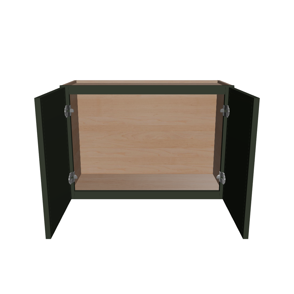Modernform Cabinet Slim Sage Green 30" W X 21" H X 12" D Double Door Wall Cabinet