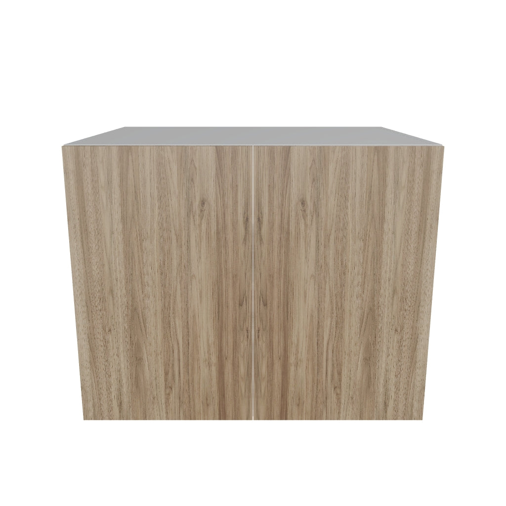 Modernform Cabinet Walnut 30" W X 24" H X 24" D Double Door Wall Cabinet