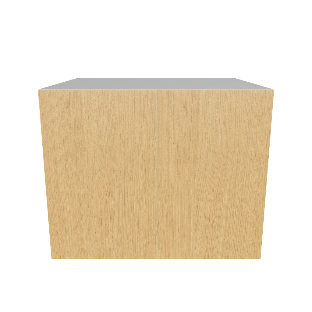 Modernform Cabinet Natural Oak 30" W X 24" H X 24" D Double Door Wall Cabinet