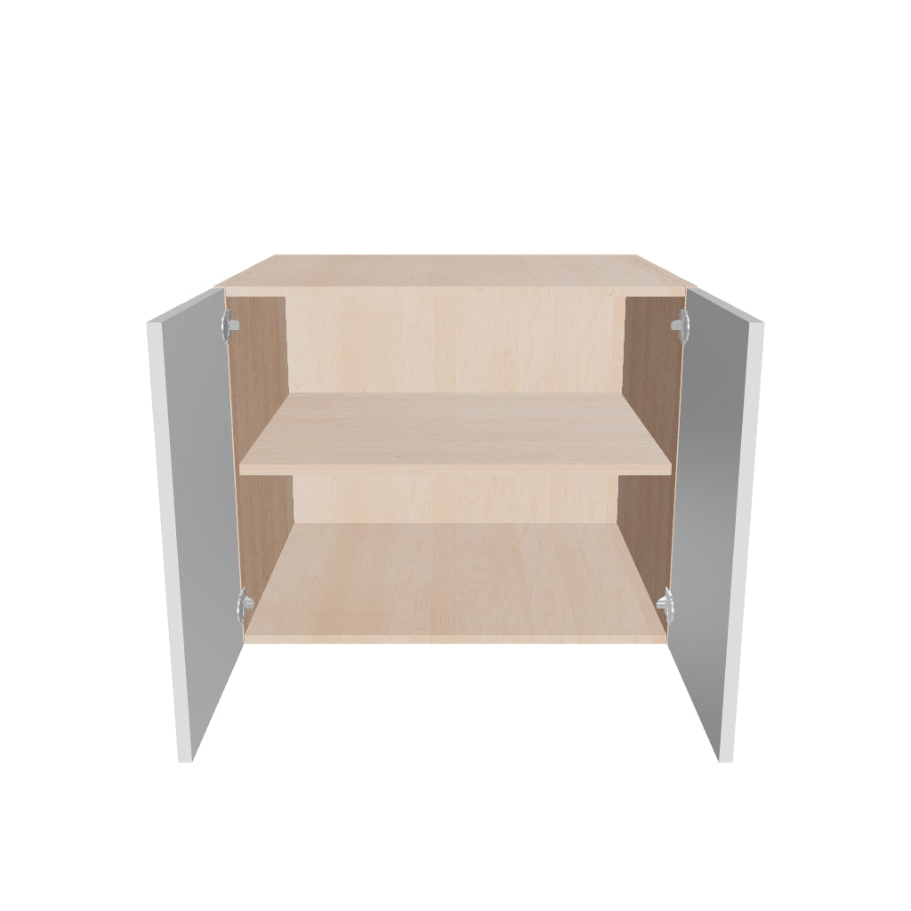 Modernform Cabinet Gloss White 30" W X 24" H X 24" D Double Door Wall Cabinet