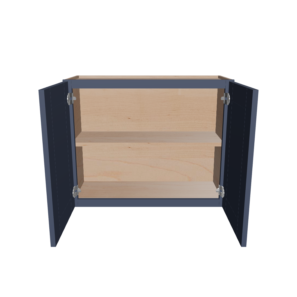 Modernform Cabinet Signature Blue 30" W X 24" H X 12" D Double Door Wall Cabinet