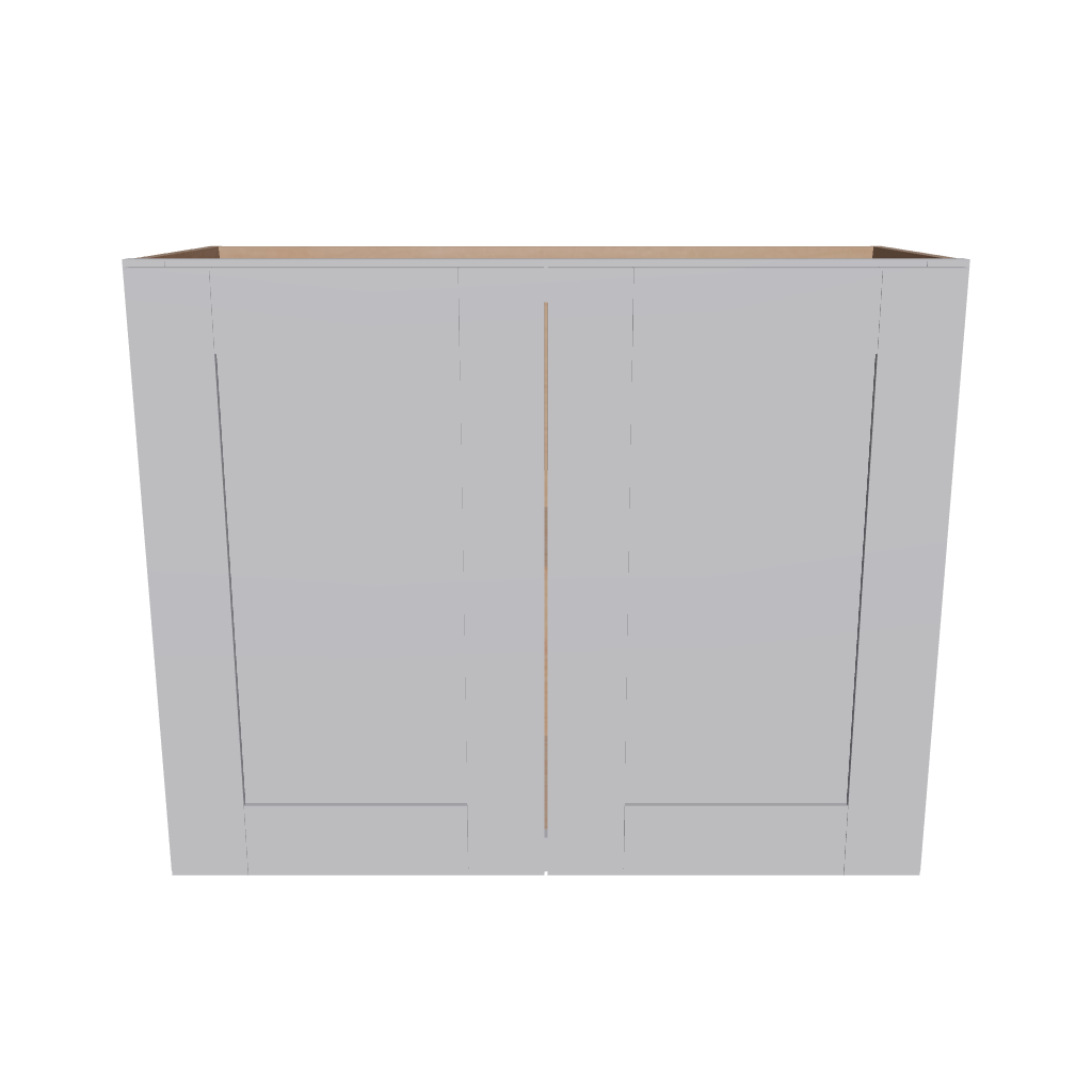 Modernform Cabinet Grey Shaker 30" W X 24" H X 12" D Double Door Wall Cabinet
