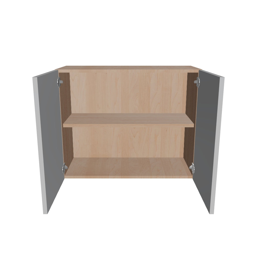 Modernform Cabinet Matte White 30" W X 24" H X 12" D Double Door Wall Cabinet