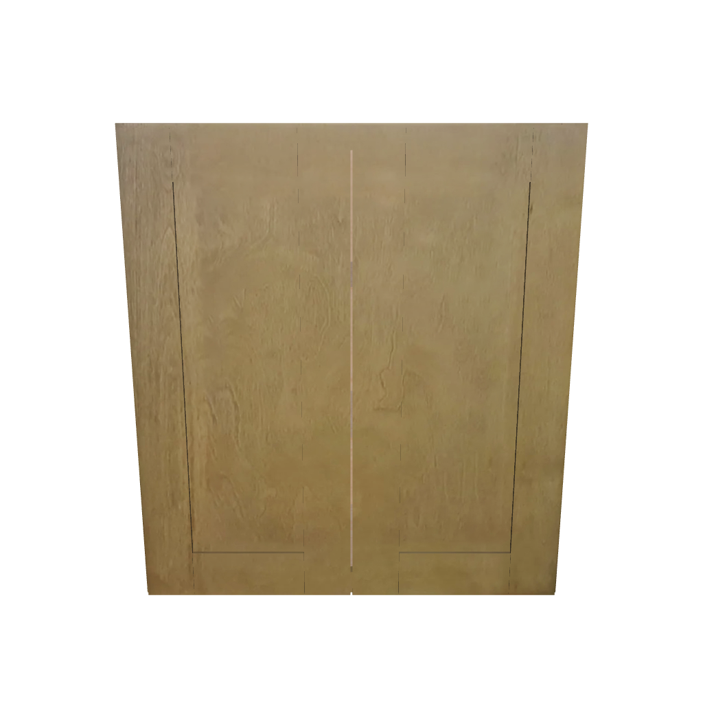 Modernform Cabinet Natural Shaker 30" W X 30" H X 12" D Double Door Wall Cabinet