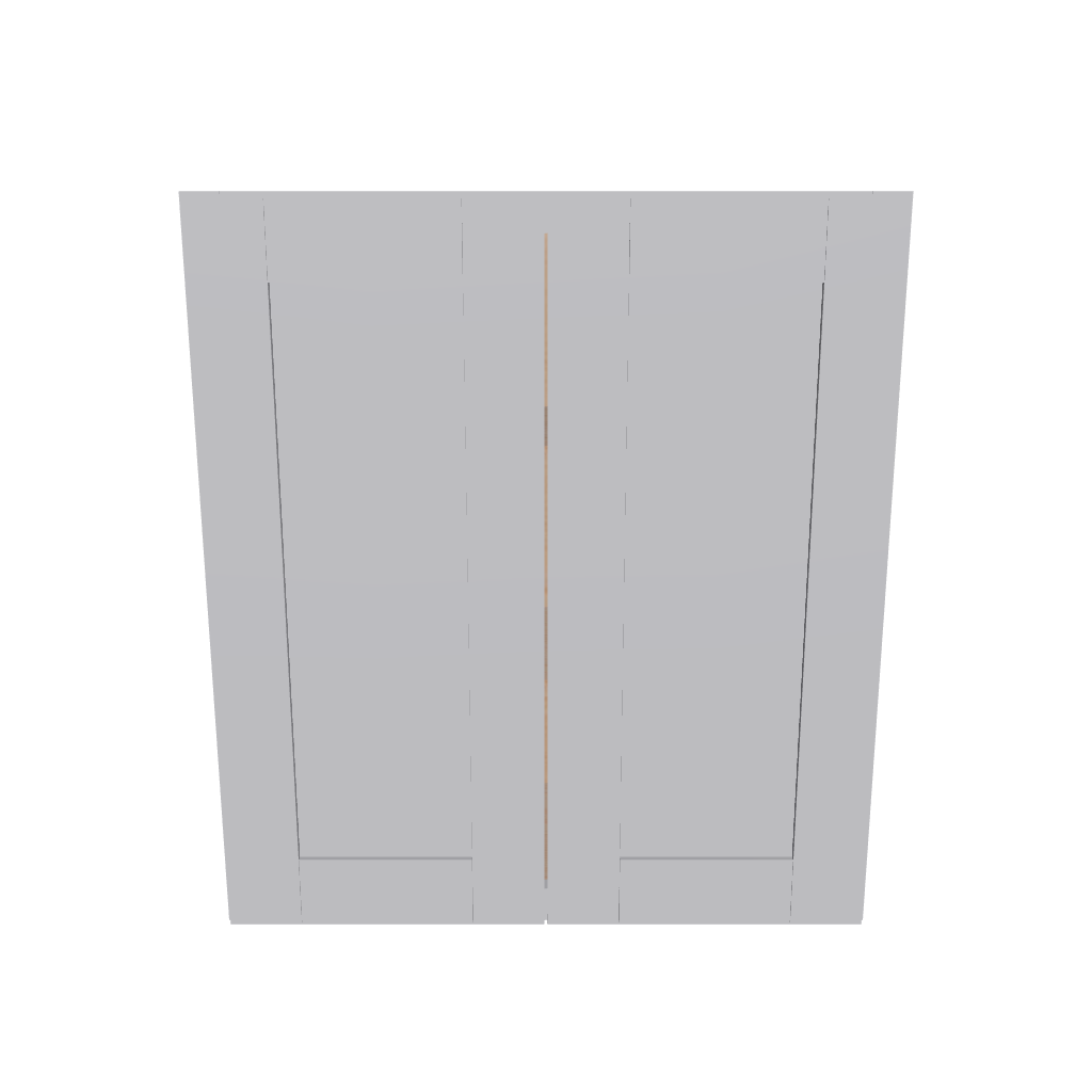 Modernform Cabinet Grey Shaker 30" W X 30" H X 12" D Double Door Wall Cabinet