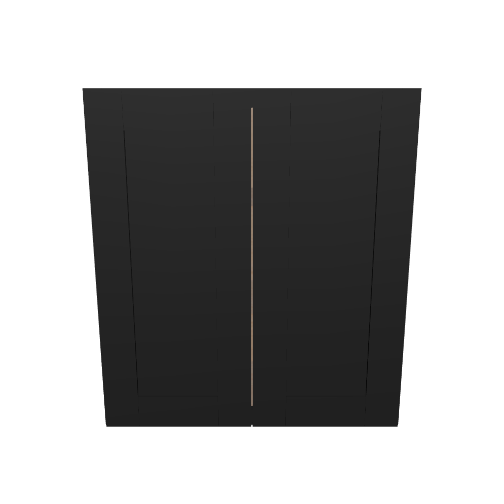Modernform Cabinet Onyx Black Shaker 30" W X 30" H X 12" D Double Door Wall Cabinet