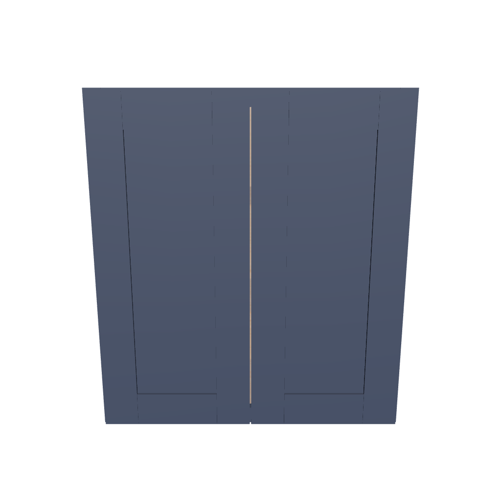 Modernform Cabinet Signature Blue 30" W X 30" H X 12" D Double Door Wall Cabinet