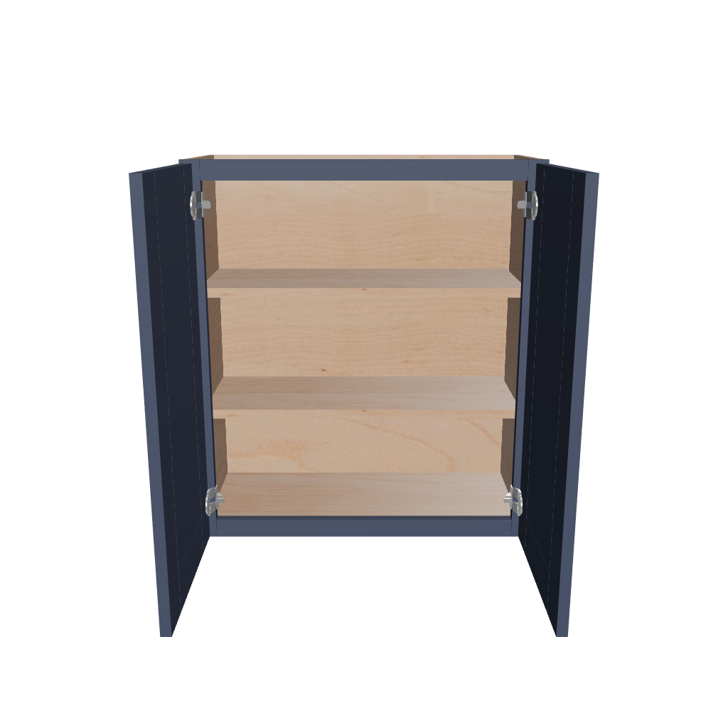 Modernform Cabinet Signature Blue 30" W X 30" H X 12" D Double Door Wall Cabinet