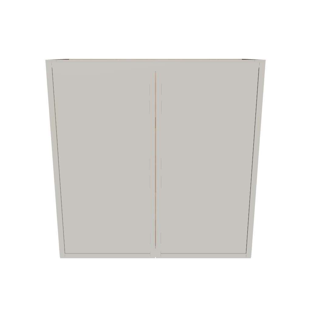 Modernform Cabinet Slim Dove White 30" W X 30" H X 12" D Double Door Wall Cabinet