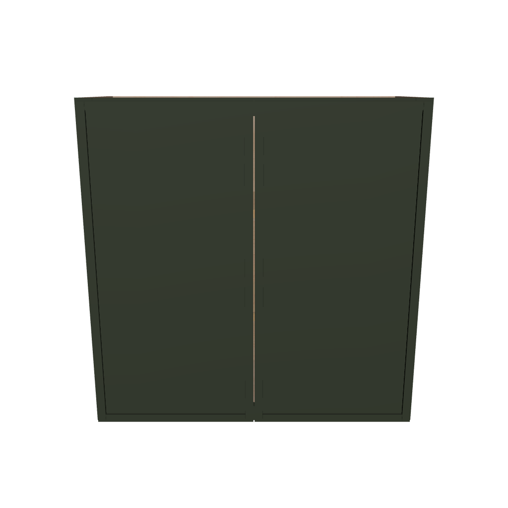 Modernform Cabinet Slim Sage Green 30" W X 30" H X 12" D Double Door Wall Cabinet