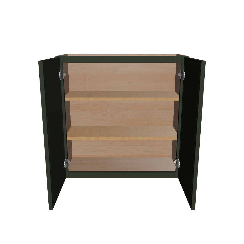 Modernform Cabinet Slim Sage Green 30" W X 30" H X 12" D Double Door Wall Cabinet