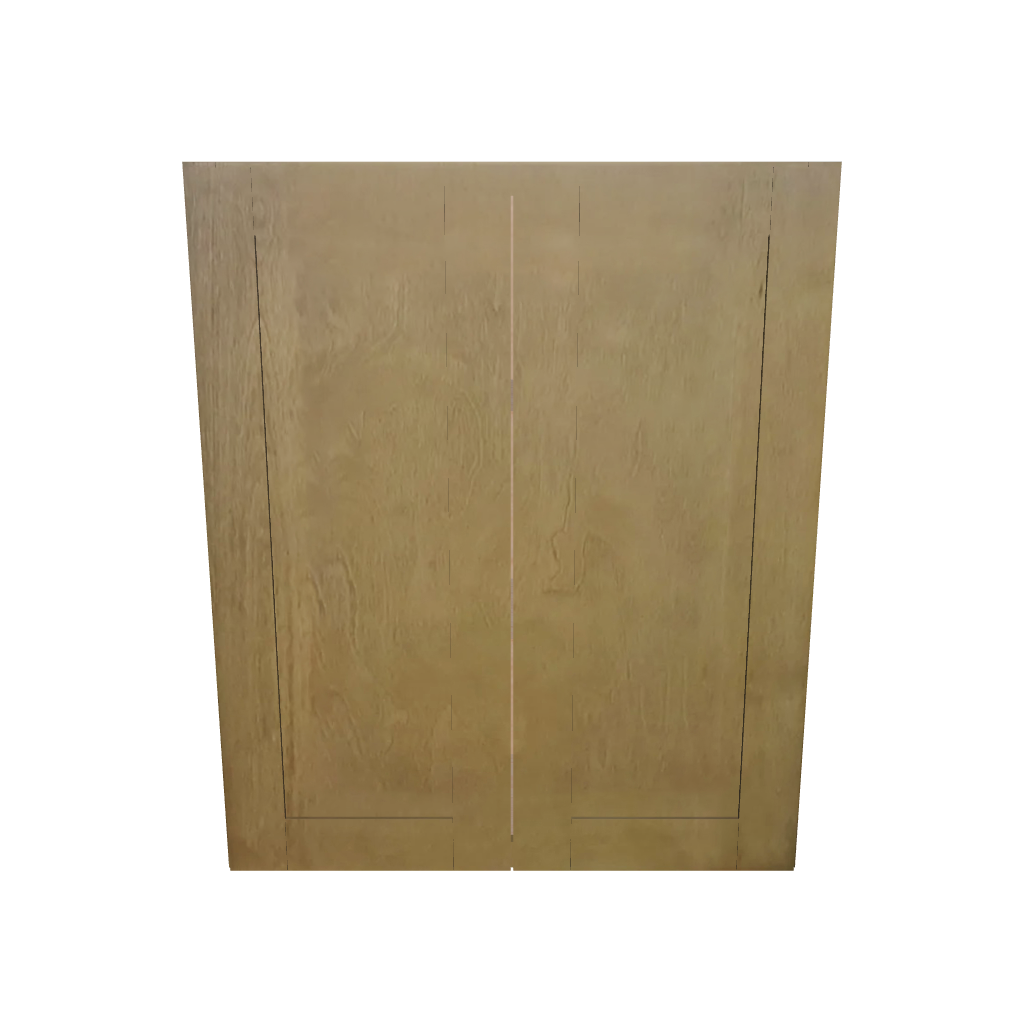 Modernform Cabinet Natural Shaker 30" W X 36" H X 12" D Double Door Wall Cabinet