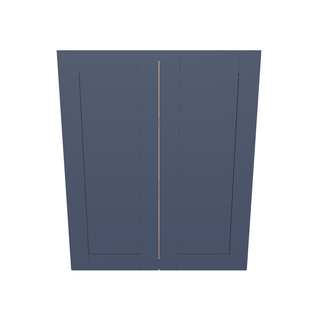 Modernform Cabinet Signature Blue 30" W X 36" H X 12" D Double Door Wall Cabinet