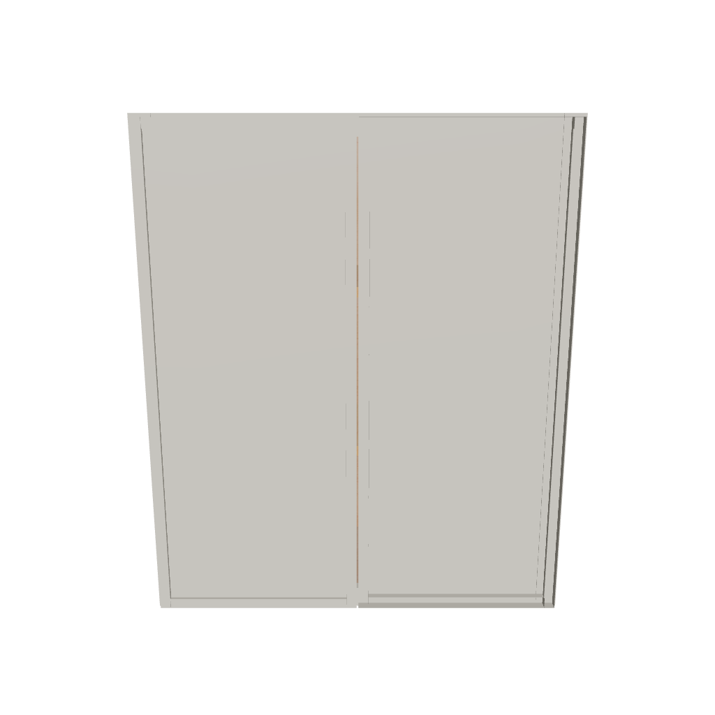 Modernform Cabinet Slim Dove White 30" W X 36" H X 12" D Double Door Wall Cabinet