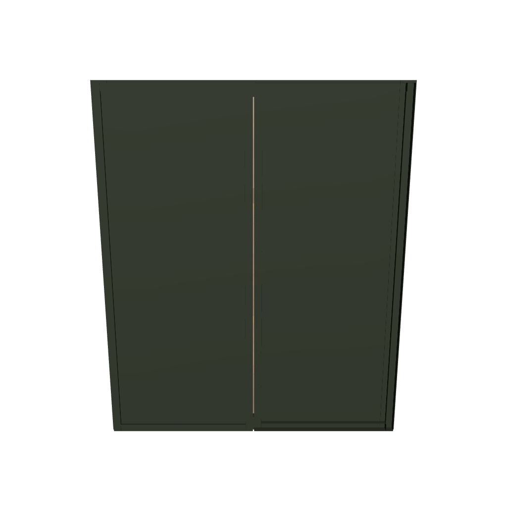Modernform Cabinet Slim Sage Green 30" W X 36" H X 12" D Double Door Wall Cabinet