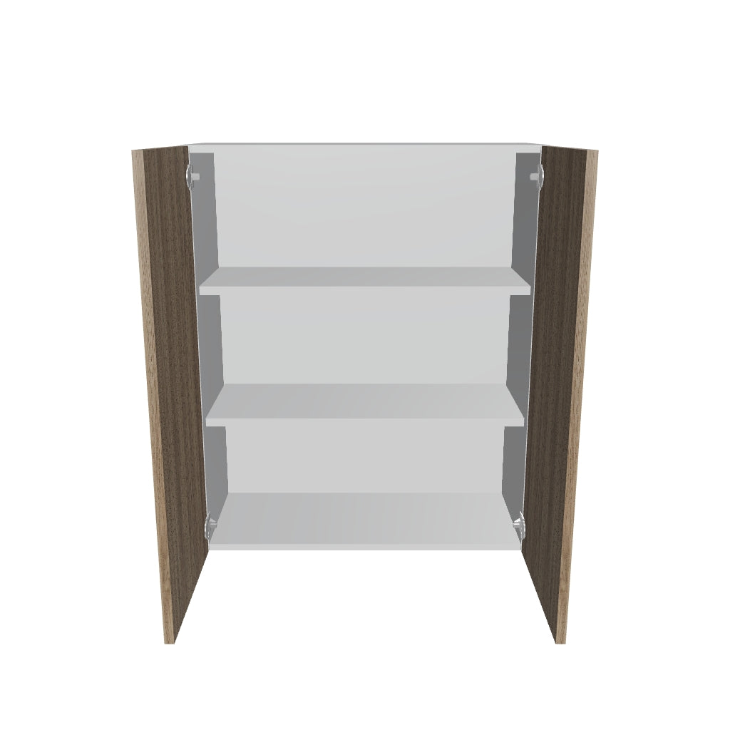 Modernform Cabinet Walnut 30" W X 36" H X 12" D Double Door Wall Cabinet