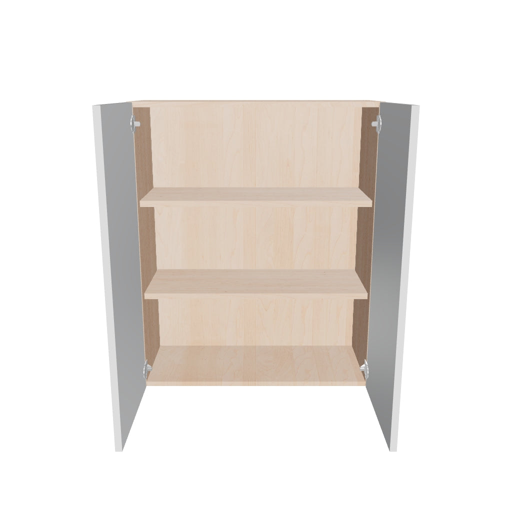 Modernform Cabinet Gloss White 30" W X 36" H X 12" D Double Door Wall Cabinet