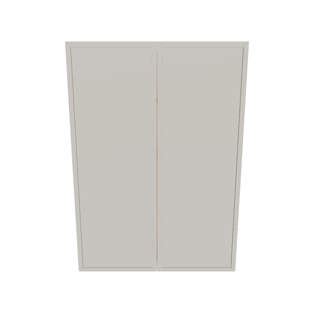 Modernform Cabinet Slim Dove White 30" W X 42" H X 12" D Double Door Wall Cabinet
