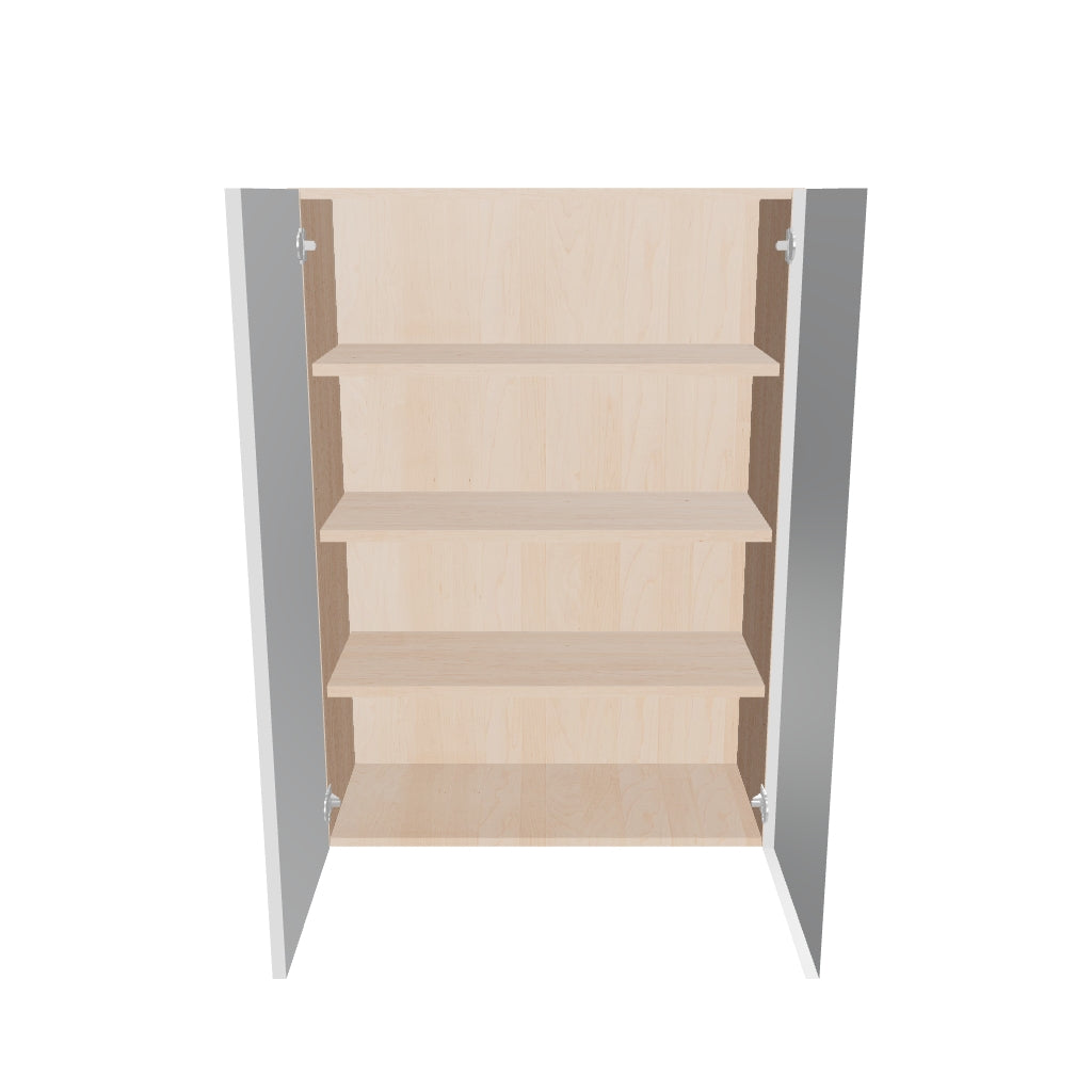 Modernform Cabinet Gloss White 30" W X 42" H X 12" D Double Door Wall Cabinet