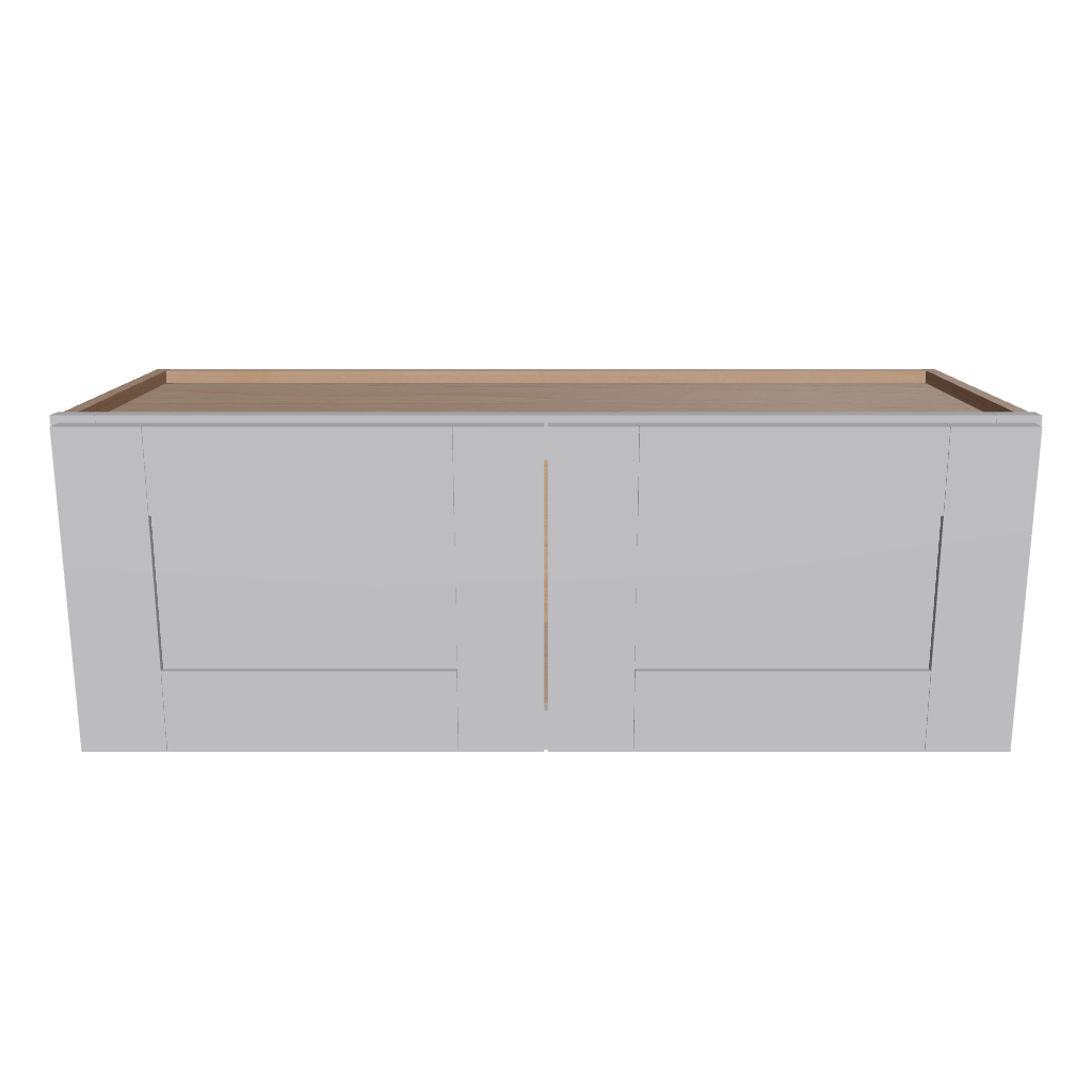 Modernform Cabinet Grey Shaker 33" W X 12" H X 12" D Double Door Wall Cabinet