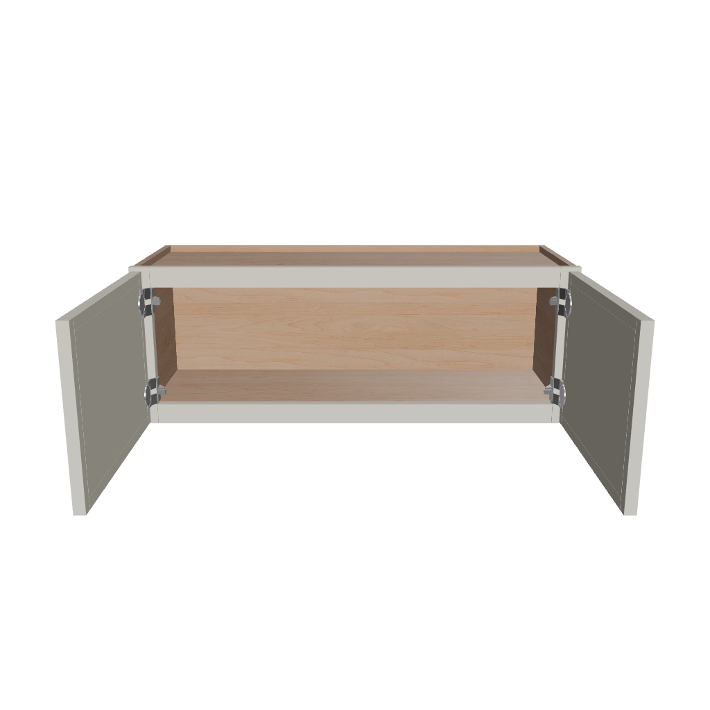 Modernform Cabinet Slim Dove White 33" W X 12" H X 12" D Double Door Wall Cabinet