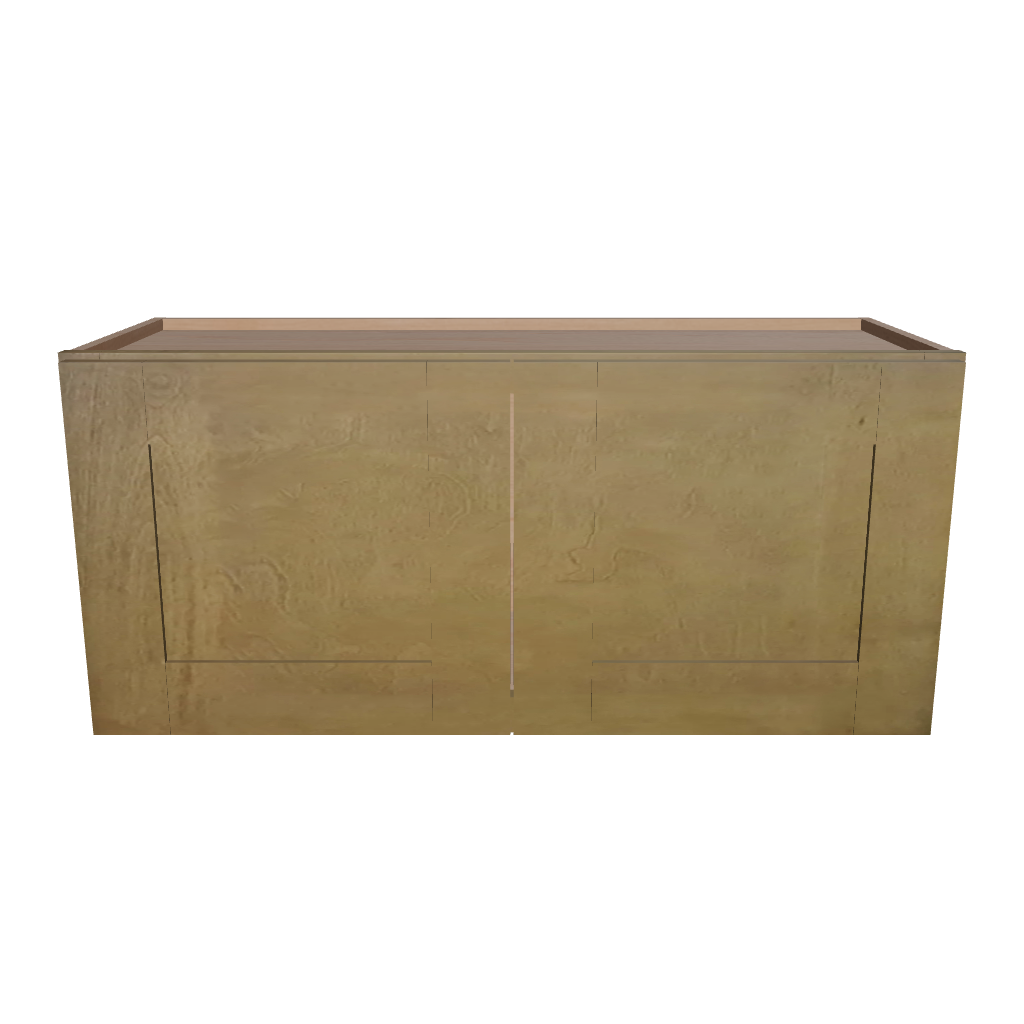 Modernform Cabinet Natural Shaker 33" W X 15" H X 12" D Double Door Wall Cabinet
