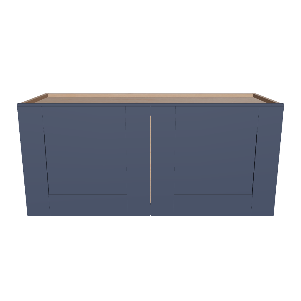 Modernform Cabinet Signature Blue 33" W X 15" H X 12" D Double Door Wall Cabinet