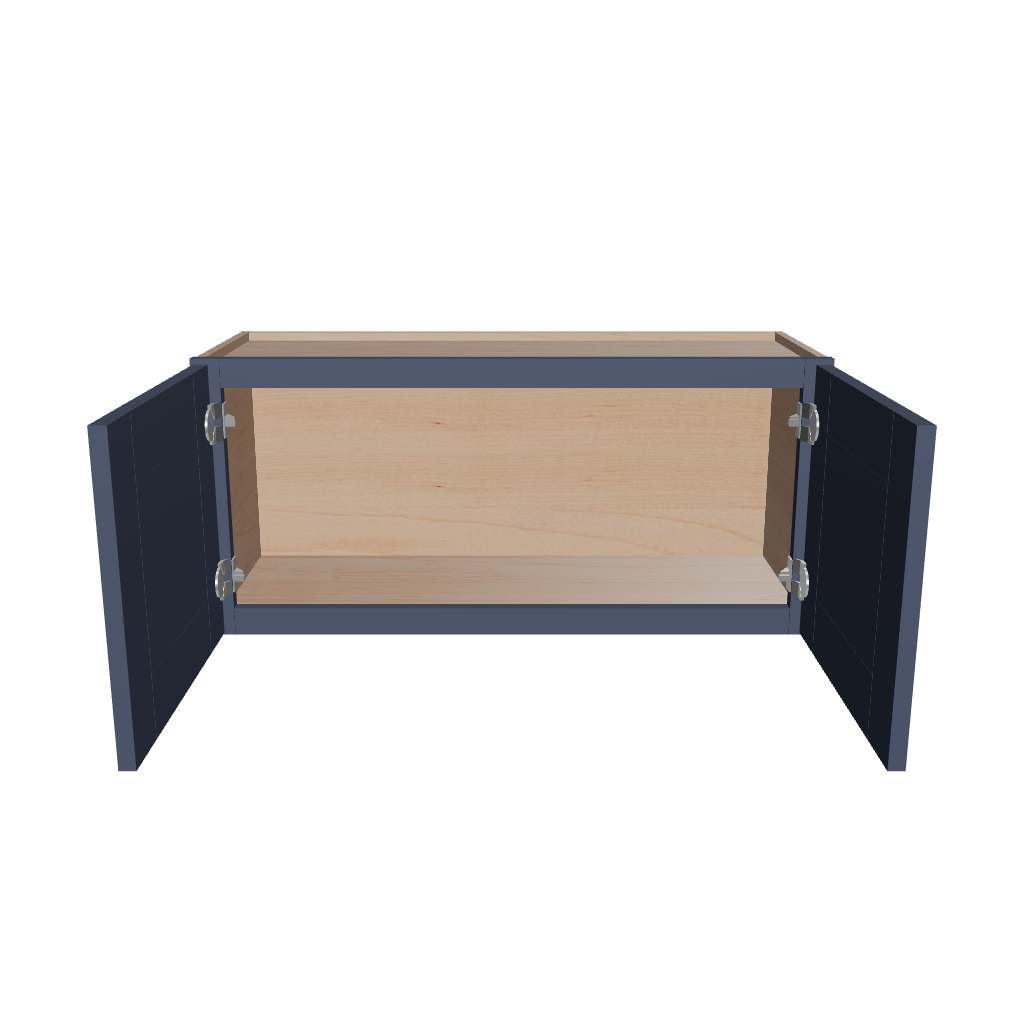Modernform Cabinet Signature Blue 33" W X 15" H X 12" D Double Door Wall Cabinet