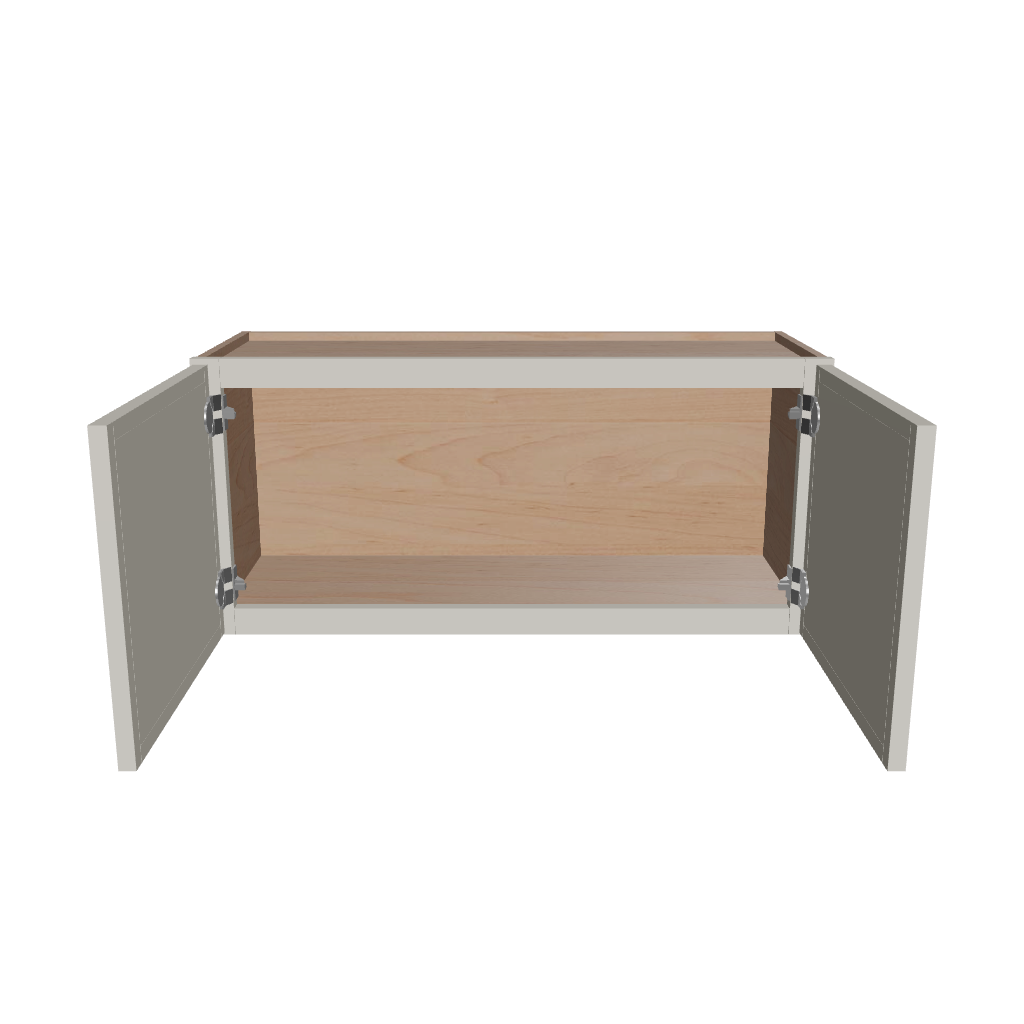 Modernform Cabinet Slim Dove White 33" W X 15" H X 12" D Double Door Wall Cabinet