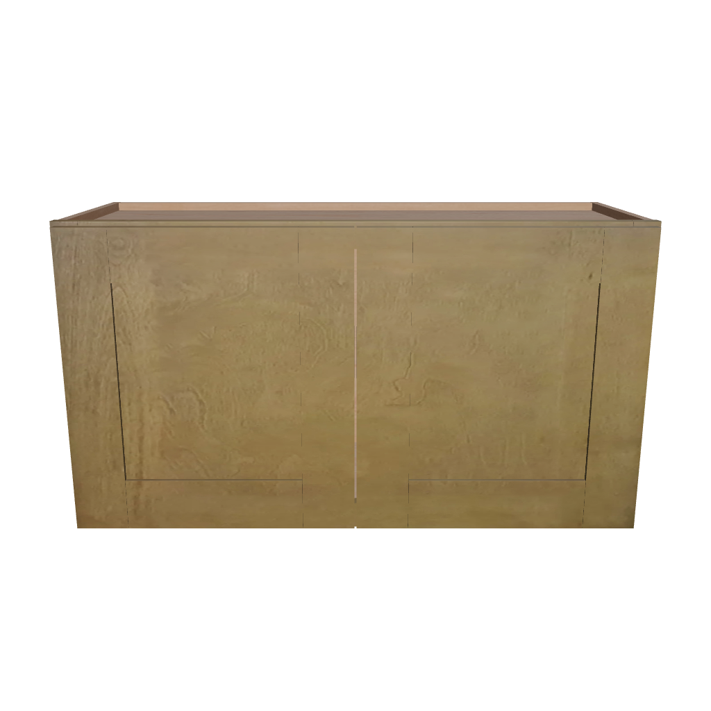Modernform Cabinet Natural Shaker 33" W X 18" H X 12" D Double Door Wall Cabinet