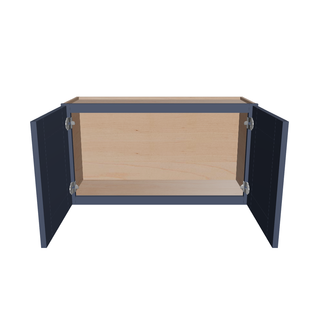 Modernform Cabinet Signature Blue 33" W X 18" H X 12" D Double Door Wall Cabinet