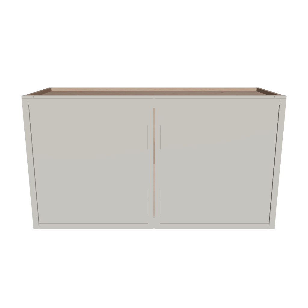 Modernform Cabinet Slim Dove White 33" W X 18" H X 12" D Double Door Wall Cabinet