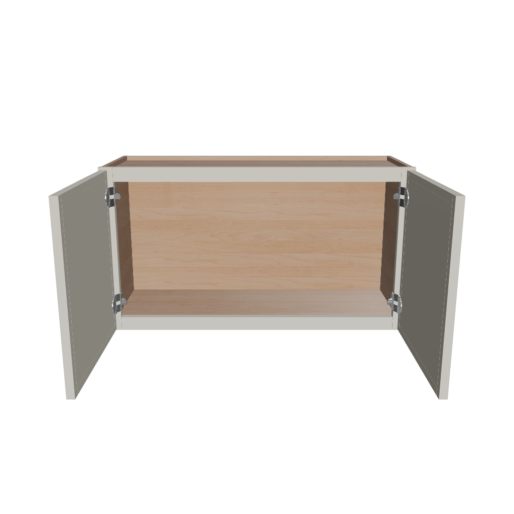 Modernform Cabinet Slim Dove White 33" W X 18" H X 12" D Double Door Wall Cabinet